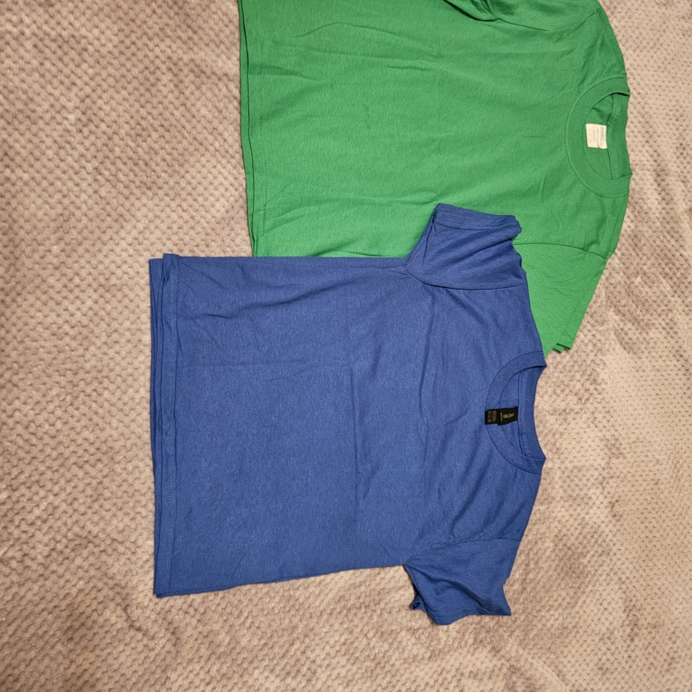 Kids Blue and Green T-Shirts
